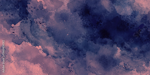 Abstract an artistic, photorealistic interpretation of a majestic sky, with a gradient blend of indigo and coral hues evokes a sense of tranquility.