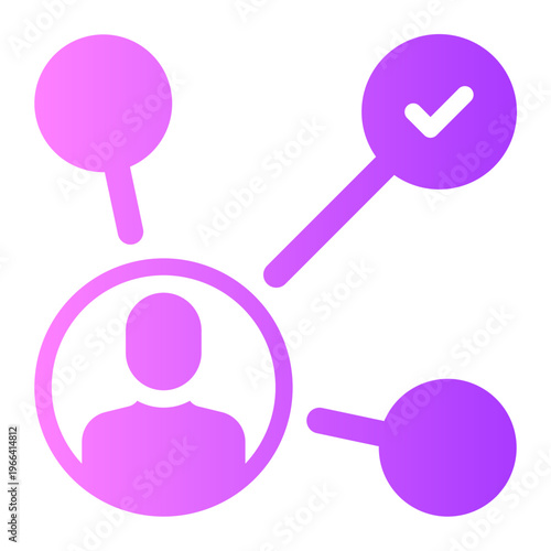 affiliate marketing gradient icon