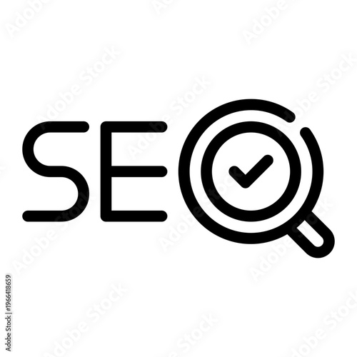 search engine optimization line icon