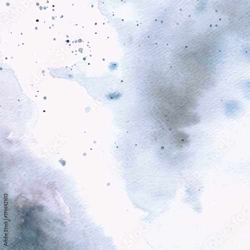 Abstract Watercolor Background with Blue and Grey Tones
