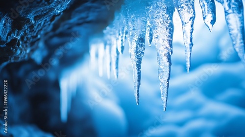 Mesmerizing Icy Formations in a Frozen Landscape