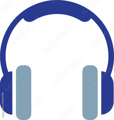 A pair of purple headphones with blue ear cushions