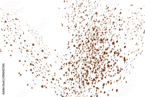 Vibrant Confetti Particles Scattered Across White Surface.