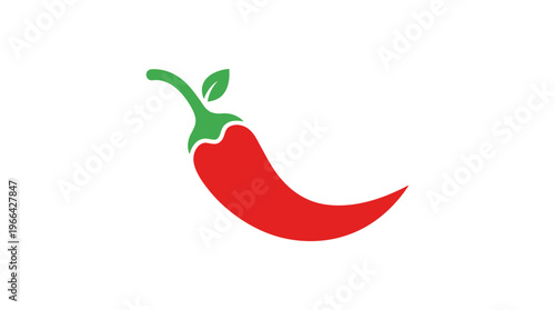 Vibrant red chili pepper icon symbolizing festive flavor, perfect for celebrating Cinco de Mayo with a taste of traditional southwestern zest