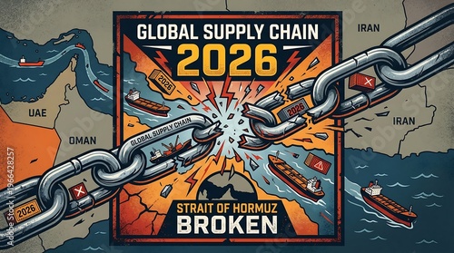 Global Supply Chain Crisis Concept.
