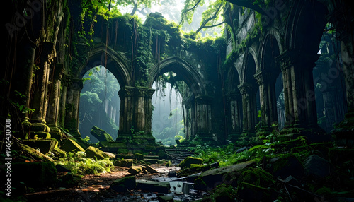 A creative glitch art scene featuring layered city elements, blurred lights, and fragmented shapes, delivering a futuristic and disorienting aesthetic with cinematic depth.