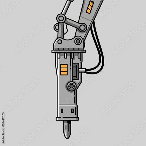 Heavy Duty Hydraulic Breaker Hammer for Excavator, Demolition Tool
