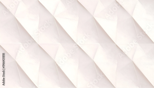 Elegant white geometric surface with repeating folded patterns, offering a clean and modern abstract background ideal for minimal design and architectural concepts.