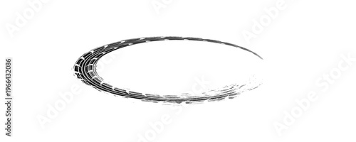 Black tire marks on road, Black rubber tire marks and tread marks, Tire trace track wheels texture and background, Auto tire tread grunge, vector Eps10,