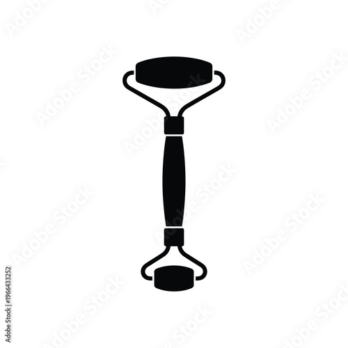 Black jade roller for facial massage facial roller massage roller face massager skincare tool