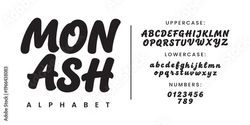 Monash Bold Marker Script Font for Sport Branding Merchandise Social Media Quotes and Masculine Design