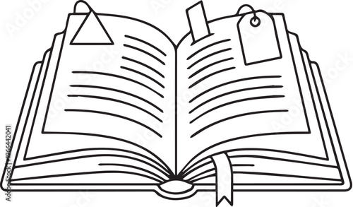 vector illustration of a book
