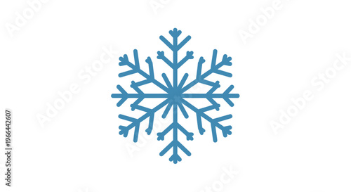 Blue Snowflake Ice Crystal Winter.