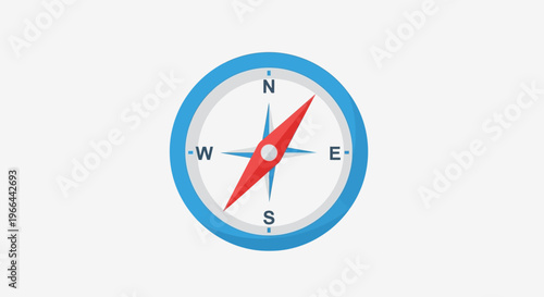 Compass Navigation Tool Direction Indicator.