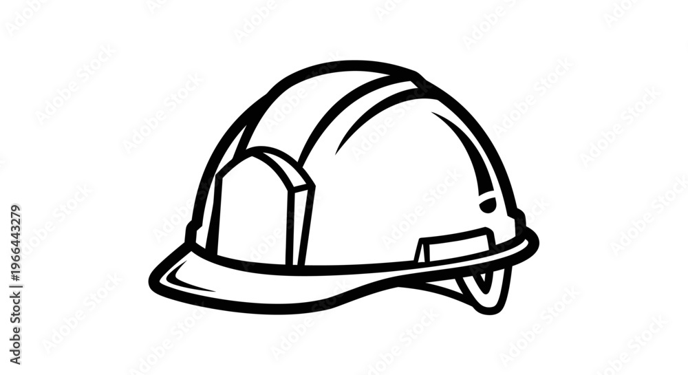 Fototapeta premium Hard hat safety equipment for workers.