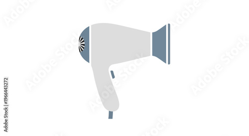 Hair dryer on white background.