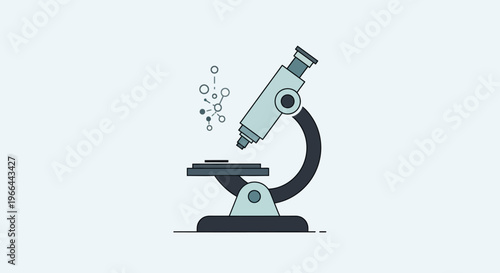 Laboratory microscope instrument for biology.