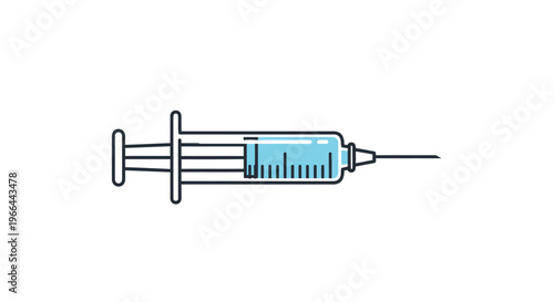 Medical Syringe with Needle.