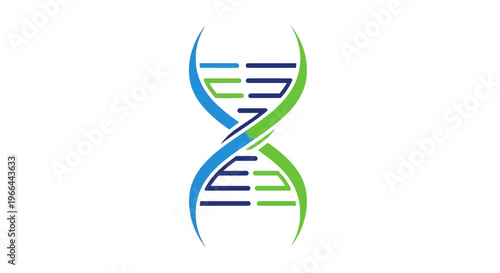 DNA Double Helix Genetic Structure Model.