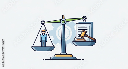 Scales of Justice - Balancing Individual Rights and Legal Documents.