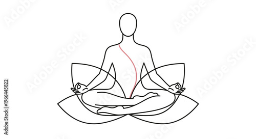 Person sitting in lotus position meditating.