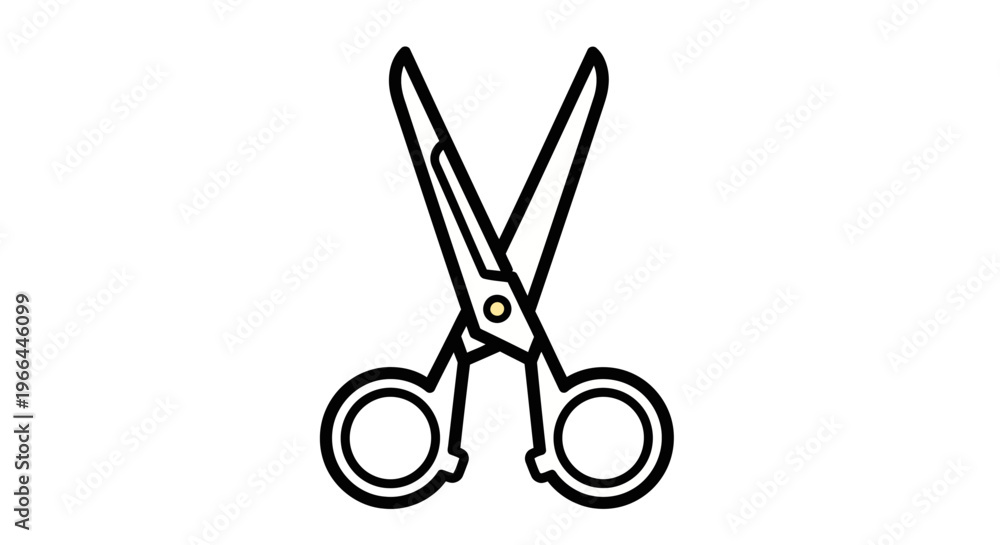 Fototapeta premium Scissors cutting tool for crafts.