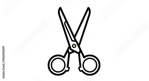 Scissors cutting tool for crafts.