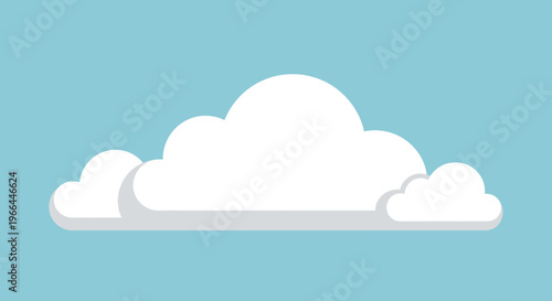 White clouds in the sky.