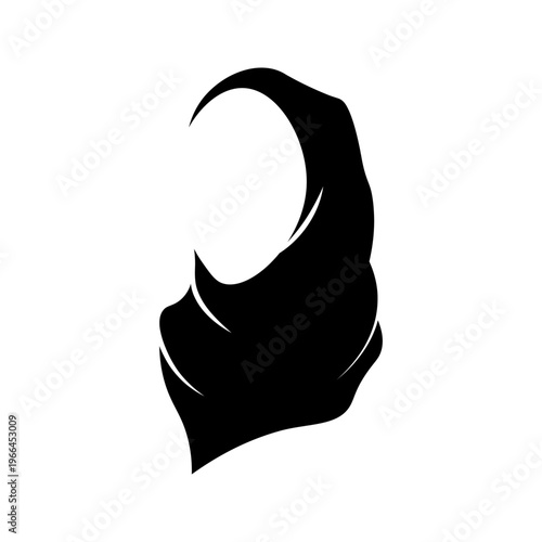 Hijab icon on white background