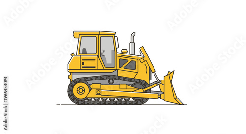 Heavy Duty Bulldozer Machine for Construction and Earthmoving Operations