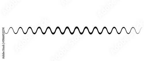 Abstract black geometric simple wave line. Water waves. Wavy line vector set, Set of wavy zigzag lines. Wave thin line background. 