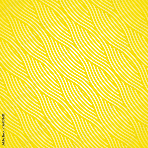 Pasta background, spaghetti abstract geometric pattern. Macaroni yellow poster. Wavy abstract pattern. Eps10.
