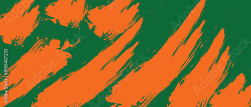 a vibrant orange and green grunge background with diagonal streaks, ideal for creative projects, marketing materials, and design templates