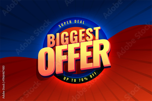 modern biggest sale offer background shop now for super deal
