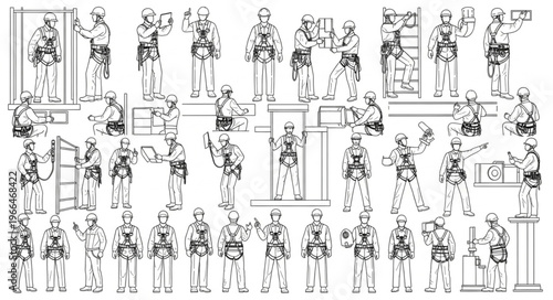 Ancient Egyptian Hieroglyphs Depicting Daily Life and Rituals.