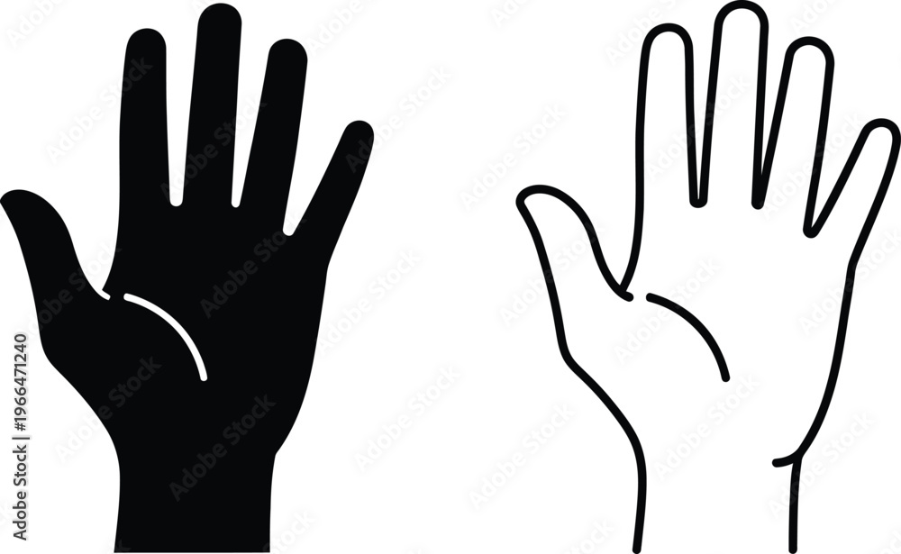 Fototapeta premium hand gesture icon set Vector