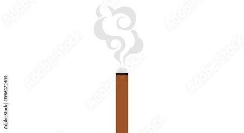 Smoking cigarette with smoke rising 1.