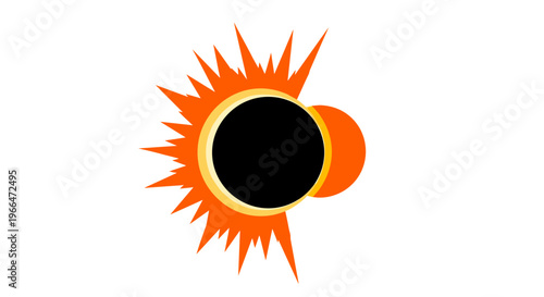 Solar Eclipse Sun Moon Alignment.