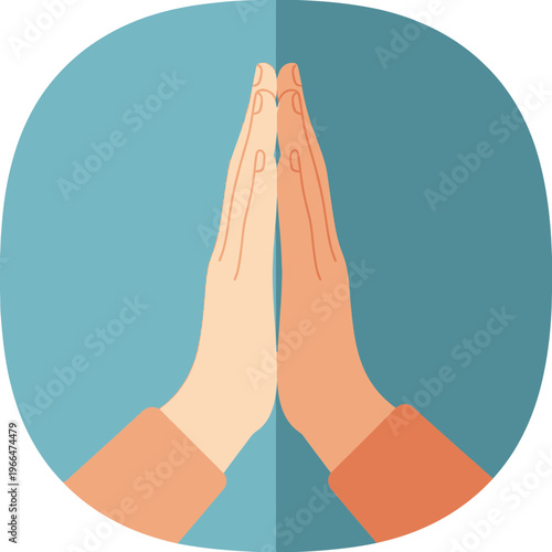 Hands Together in Prayer