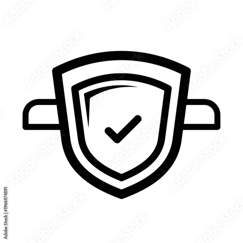 Shield with check mark icon.
