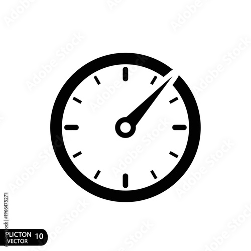 Black and white analog clock face.