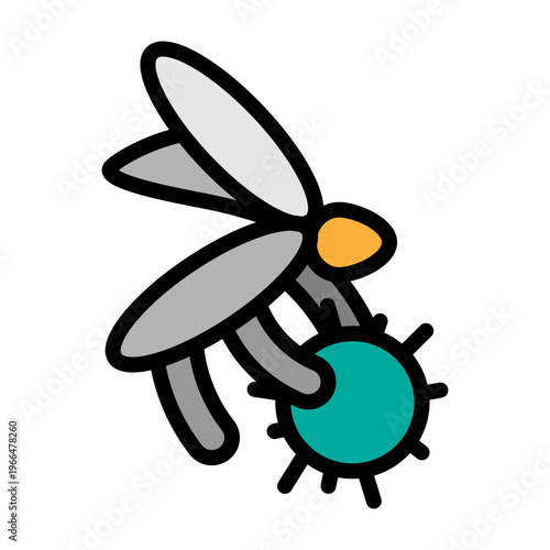 Bug Carrier Vector Filled Icon Design