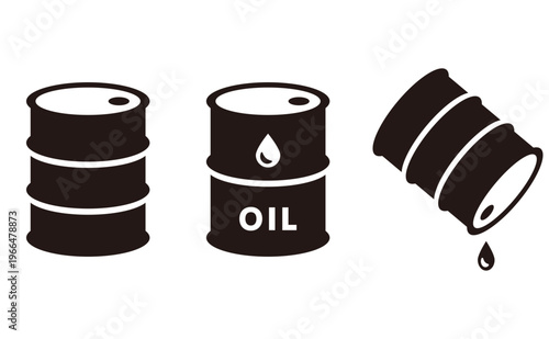 石油のドラム缶のシンプルアイコン