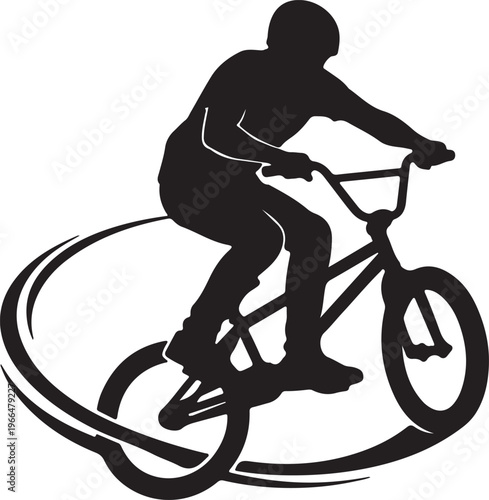 Road Cyclist Sprint Silhouette, Bike Racing Vector, Speed Action Graphic, Cycling Team Logo