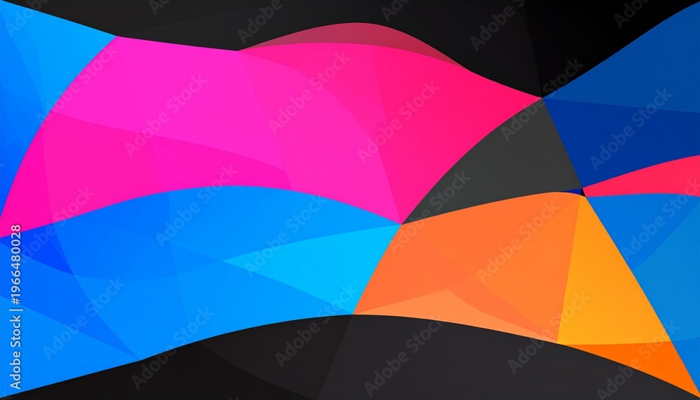 Fototapeta premium Vibrant abstract gradient overlay with geometric color transitions and modern design
