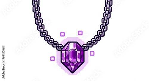 Enchanting Amethyst Gemstone Pendant Necklace with Magical Aura.