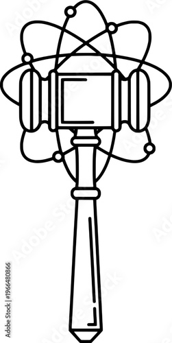 Legal technology and intellectual property protection vector, "Created with AI assistance and manually refined."