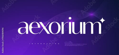 Modern luxury brand logo alphabet font. Typography beautiful fashion elegant classic letters serif italic fonts decorative wedding vintage logos. vector illustration