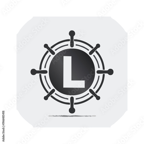 3D alarm clock icon vector illustration featuring a circular timer design with a bell symbol and clock numbers to represent a business time deadline sign
