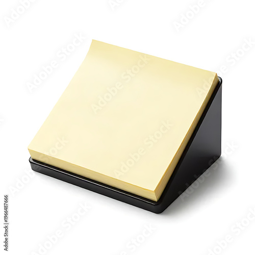 sticky note dispenser empty isolated on white background